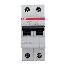 Автоматический выключатель модульный ABB SH202 2P 20А тип C 6 кА 400 В (2CDS212001R0204)