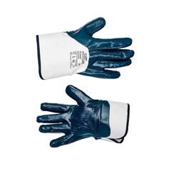 Перчатки х/б нефтемаслостойкие с нитриловым покрытием Technogloves Скай Прайм синие/белые 10 (XL) (8504_10)