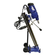 Дрель алмазного бурения сетевая Keos KS-200 Jset 2400 Вт двигатель и стойка с наклоном на роликах