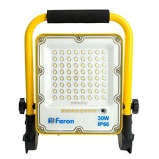 Прожектор светодиодный Feron LL-950 6400K 30 Вт IP65 с зарядным устройством желтый/черный