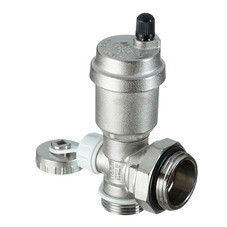 Тройник коллекторный Stout 1" с автоматическим воздухоотводчиком и дренажным вентилем (SMS-1000-010001)