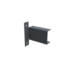 Кронштейн для лаги 40х20 мм графитовый серый RAL 7024 (80 шт.)