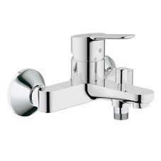 Смеситель для ванны Grohe BauEdge хром однорычажный с коротким изливом без лейки (23334000)
