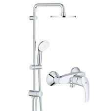 Душевая система Grohe New Tempesta с верхним душем с лейкой хром (124410)