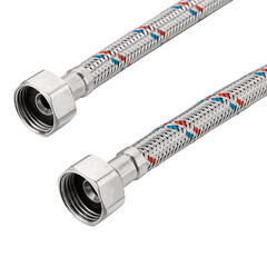 Подводка гибкая для воды Hesler 1/2 ВР(г) х 1/2 ВР(г) 80 см (HS.F15.F15.080)