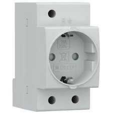 Розетка щитовая модульная EKF PROxima 230 В 16 А 2P+PE (RDE4716)