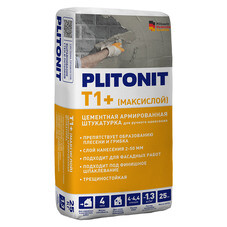 Штукатурка цементная Plitonit Т1+ (Максислой) армированная 25 кг