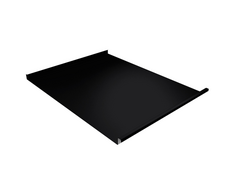 Фальц двойной стоячий 0,5 мм Grand Line с пленкой на замках черный RAL 9005 satin matt