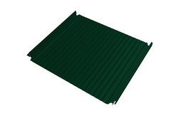 Кликфальц 0,5 мм Grand Line Double Pro Gofr с пленкой на замках зеленый RAL 6005 satin