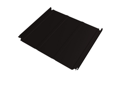 Кликфальц 0,45 мм Grand Line Double Pro Line с пленкой на замках черный RAL 9005 drap TR