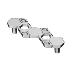 Ручка-скоба мебельная Kerron Metallic 119 мм металлическая хром (S-2370-96)