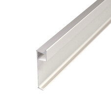 Плинтус алюминиевый напольный JD 22-60 мм led серебро 80х12х2500 мм для скрытого монтажа