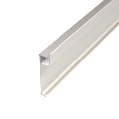 Плинтус алюминиевый напольный JD 22-60 мм led серебро 80х12х2500 мм для скрытого монтажа