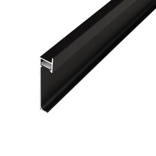 Плинтус алюминиевый напольный JD 22-60 мм led черный 60х12х2500 мм для скрытого монтажа