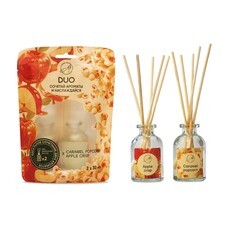 Аромадиффузор с палочками Aroma Harmony Duo Caramel Popcorn + Apple Crisp 30+30 мл