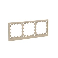 Рамка DKC Kant трехместная ванильный марципан (7015906DIY)