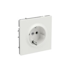 Розетка DKC Kant встраиваемая белый песок с заземлением (7010033DIY)