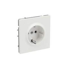 Розетка DKC Kant встраиваемая белый песок с заземлением (7010033DIY)