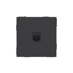 Розетка компьютерная DKC Kant встраиваемая черный уголь RJ45 (7012663DIY)