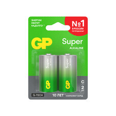 Батарейка GP Batteries Super Алкалин C LR14 1,5 В (2 шт.) (GP 14AA21-2CRSBC2)