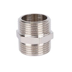 Ниппель Tiemme 3/4 НР (ш) х 3/4 НР (ш) латунный (1500084)