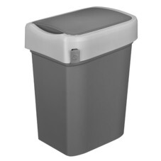 Контейнер для мусора Econova Smart Bin с крышкой 50 л полипропилен серый