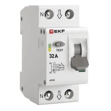 Устройство защиты от дугового пробоя EKF PROxima 32-pro 2P 32А 230 В на DIN-рейку (afdd-2-32-pro)