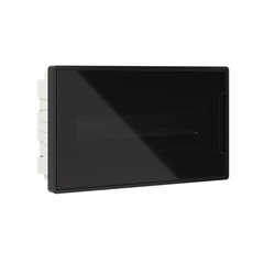 Щит распределительный встраиваемый DKC Frame ЩРВ-П пластиковый IP40 416х242х100 мм 18 модулей черная дверь (F18B1BDDIY)