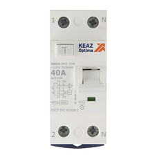 УЗО КЭАЗ DM63 OptiDin 40А 1P+N тип AC 30 мА 4,5 кА (343889)