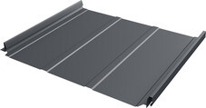 Кликфальц 0,5 мм Grand Line Pro Line с пленкой на замках графитово-серый RAL 7024 atlas X