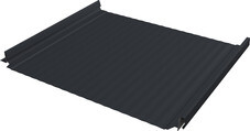 Кликфальц 0,5 мм Grand Line Pro Gofr с пленкой на замках графитово-серый RAL 7024 satin matt