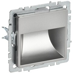 Подсветка светодиодная IEK Brite ПЛ20-БрС встраиваемая сталь (BR-FL20-K46)