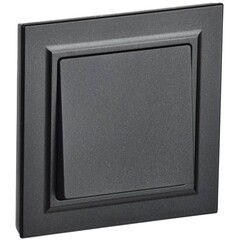 Выключатель IEK Brite ВСР10-1-0-БрЧ одноклавишный встраиваемый черный (BR-V10-0-10-K02-F)