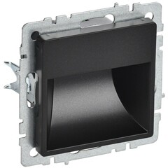 Подсветка светодиодная IEK Brite ПЛ20-БрЧ встраиваемая черная (BR-FL20-K02)