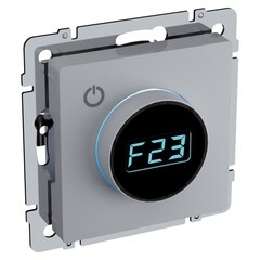 Терморегулятор IEK Brite ТС10-1-БрБ для теплого пола встраиваемый белый электронный с индикацией (BR-RT11-K01)