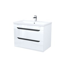 Комплект тумба с раковиной Iddis Ray 80 см подвесная белая (RAY80W0i95K)