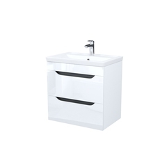 Комплект тумба с раковиной Iddis Ray 60 см подвесная белая (RAY60W0i95K)