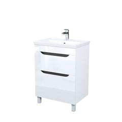 Комплект тумба с раковиной Iddis Ray 60 см напольная белая (RAY60WFi95K)
