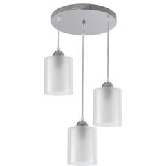 Светильник подвесной Schaffner Inverno E27 180 Вт 9 кв.м хром IP20 (4065-3П)