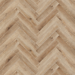 Плитка LVT CronaFloor Herringbone дуб монпелье клеевая 640х128х2,5 мм 2,62 кв.м защитный слой 0,5 мм с фаской