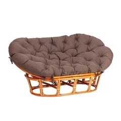 Диван садовый из ротанга TetСhair Mamasan медовый/коричневый 1690х1020х800 мм с подушкой (24259)