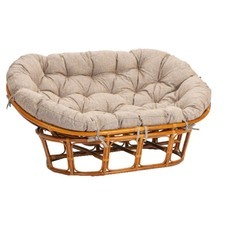 Диван садовый с подушкой из ротанга TetСhair Mamasan медовый/меланж 1690х1020х800 мм (25868)