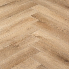 Плитка LVT CronaFloor Herringbone дуб монпелье клеевая 640х128х2,5 мм 2,62 кв.м защитный слой 0,5 мм с фаской