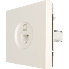 Розетка компьютерная Lezard Zima встраиваемая слоновая кость RJ45 (704-9088-140)