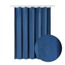 Штора для ванны Moroshka Velvet 2000х1800 мм полиэстер синяя (982-301-02)