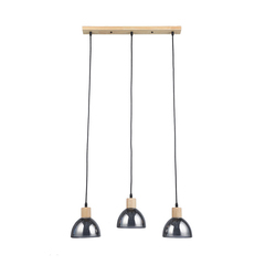 Светильник подвесной Arte Lamp Lancaster E27 60 Вт 7 кв.м черный/серый IP20 (A5869SP-3BK)
