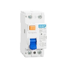 УЗО Chint NXL-63 АХ (R) 25А 1P+N тип AC 30 мА 6 кА (399938)