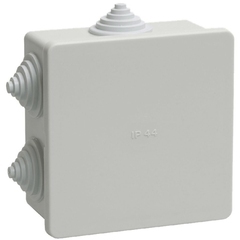 Коробка распределительная 85х85х40 мм IP44 IEK (UKO11-085-085-040-K41-44)