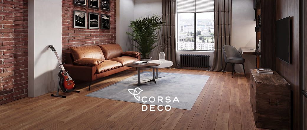 100 баллов при покупке кварцвиниловой плитки Corsa Deco в подарок