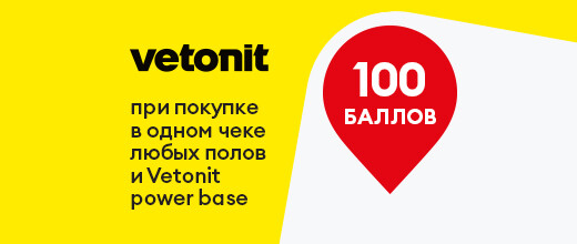 Баллы за покупку пропитки Vetonit